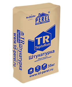 
                      Облегченная цементно-известковая штукатурка Perel TeploRob TR, 35 кг