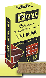 Цветная кладочная смесь Prime "Line Brick", Кремово-желтая 25 кг