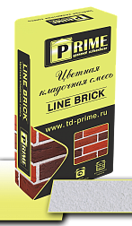 Цветная кладочная смесь Prime "Line Brick", Белая 25 кг